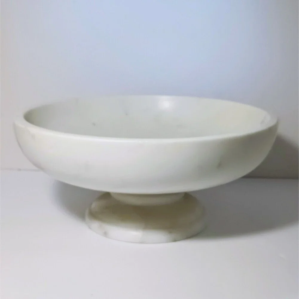 Marble Fruit Bowl-Williams Sonoma 37643p Round Label Still Attached EUC